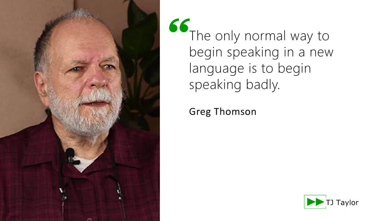 Quote from Greg Thomson - click to read more