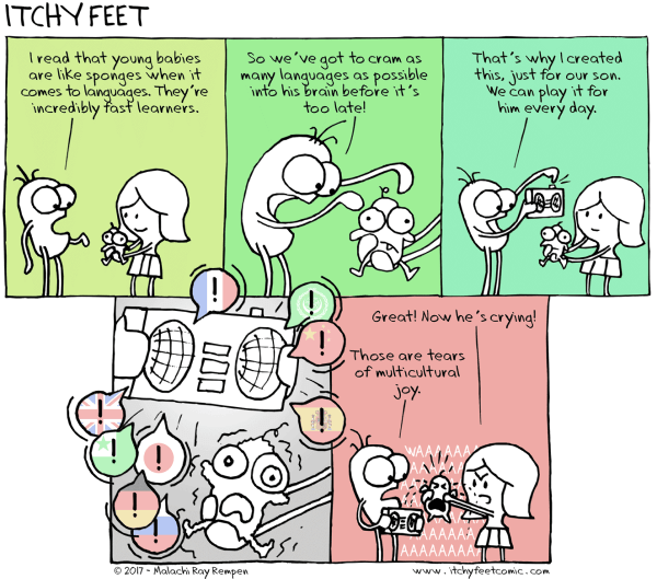 Sponge training cartoon - copyright Itchy Feet http://www.itchyfeetcomic.com/2017/03/sponge-training.html