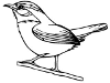 Clipart image of a bird